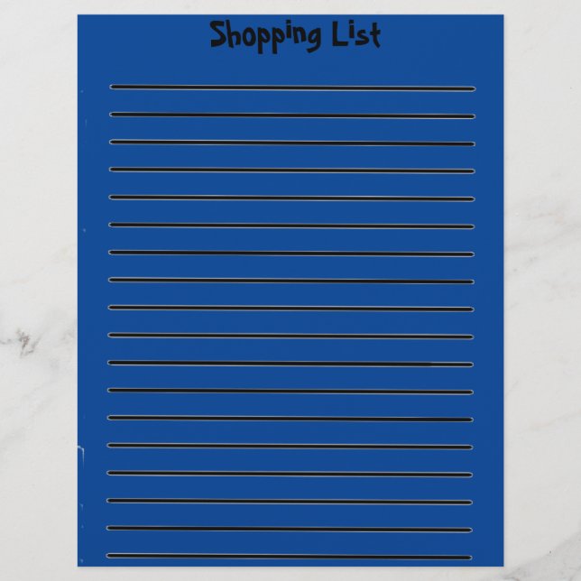 Winkellijst Letterhead Blue Briefhoofd (Voorkant)