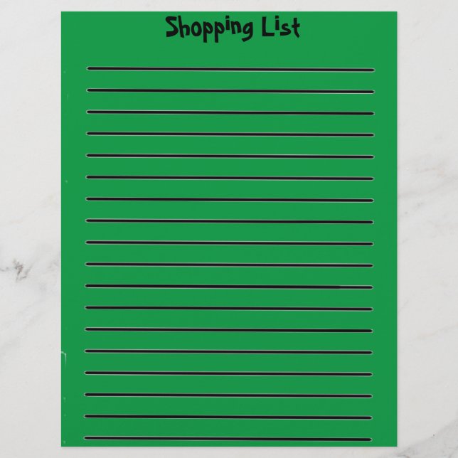 Winkellijst Letterhead Green Briefhoofd (Voorkant)