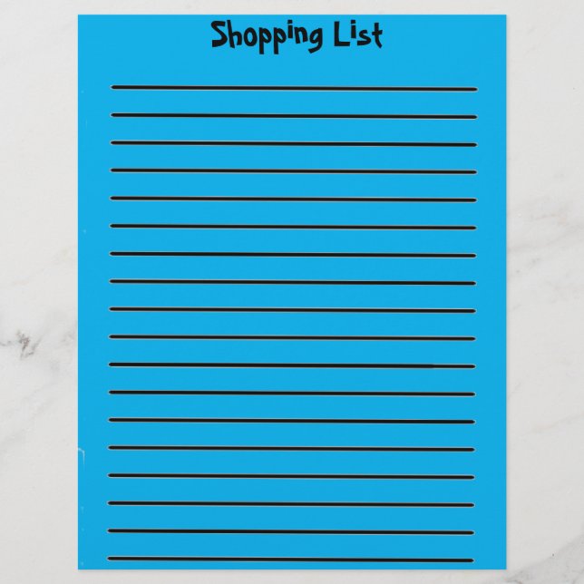 Winkellijst Letterhead Light Blue Briefhoofd (Voorkant)