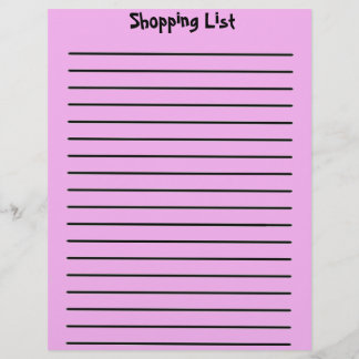 Winkellijst Letterhead roze Briefhoofd