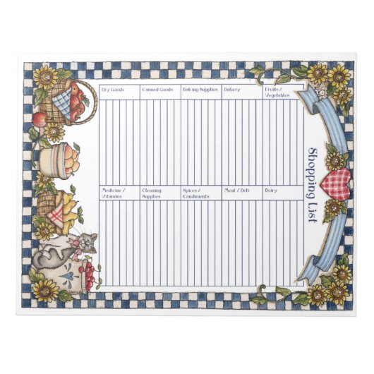 Winkellijst Notitieblok (Voorkant)