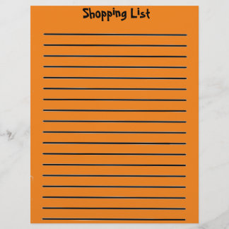 Winkellijst Oranje briefhoofd