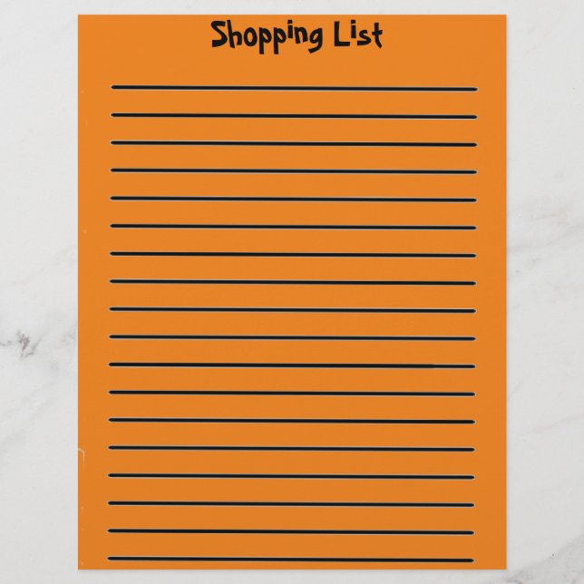 Winkellijst Oranje briefhoofd (Voorkant)