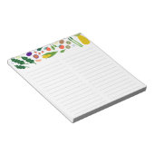 Winkellijst van fruitvegetaties voor maaltijdplann notitieblok (Schuin)