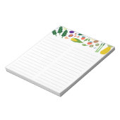 Winkellijst van fruitvegetaties voor maaltijdplann notitieblok (Linkerzijde)