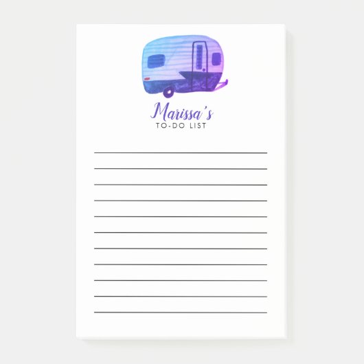  winkellijst voor Camper-aanhangwagen Post-it® Notes (Voorkant)