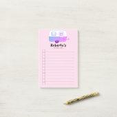  winkellijst voor Camper-aanhangwagen Post-it® Notes (Op bureau)