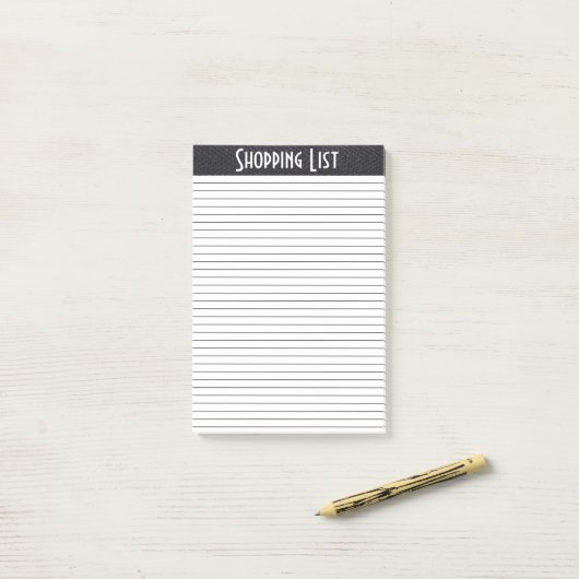 Winkellijst zwart/wit post-it® notes (Op bureau)