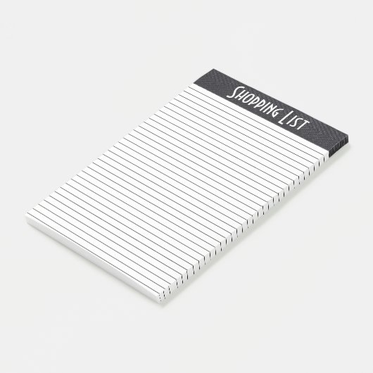 Winkellijst zwart/wit post-it® notes (Schuin)