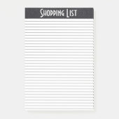 Winkellijst zwart/wit post-it® notes (Voorkant)