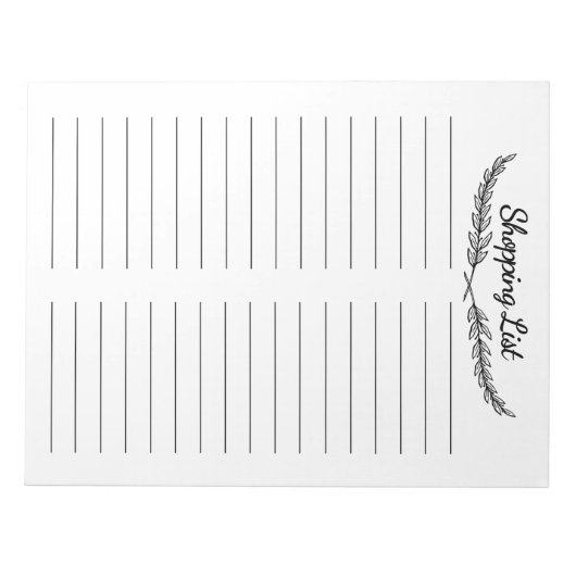 Winkellijstblok Notitieblok (Voorkant)