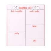 Winkellijstblok Notitieblok (Voorkant)