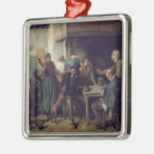 Winkelmaandag 1858 metalen ornament (Links)