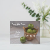 Winkelmand van Green Apple Wedding Briefkaarten (Staand voorkant)