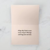 Winkelmand van Liefde Paaskuiken Vakantie Kaart (Binnen)