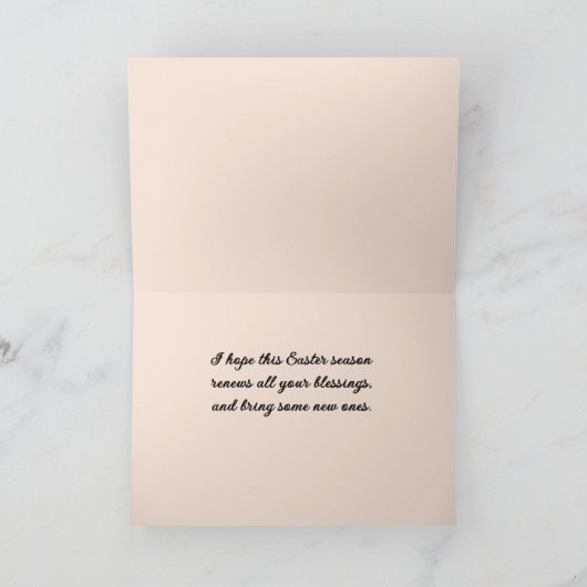 Winkelmand van Liefde Paaskuiken Vakantie Kaart (Binnen)