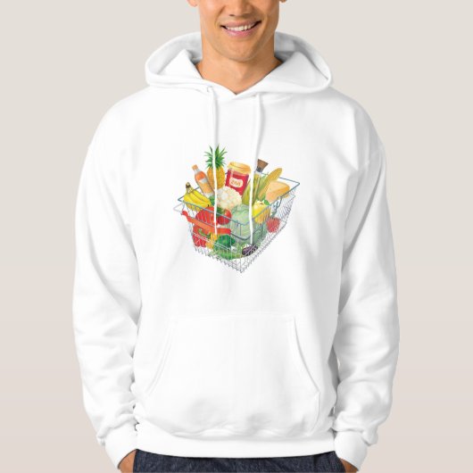 Winkelmandje voor supermarkten hoodie (Voorkant)