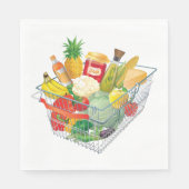 Winkelmandje voor supermarkten servet (Voorkant)