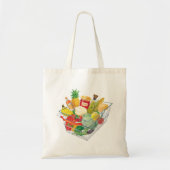Winkelmandje voor supermarkten tote bag (Voorkant)