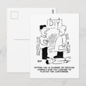 Winkelmedewerker en filiaalhouder briefkaart (Voorkant / Achterkant)