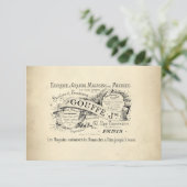 Winkelnaam van Franse afdeling Kaart (Staand voorkant)