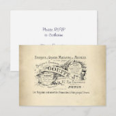 Winkelnaam van Franse afdeling Kaart (Voorkant / Achterkant)