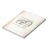 Winkelnaam van Franse afdeling Notitieblok (Linkerzijde)