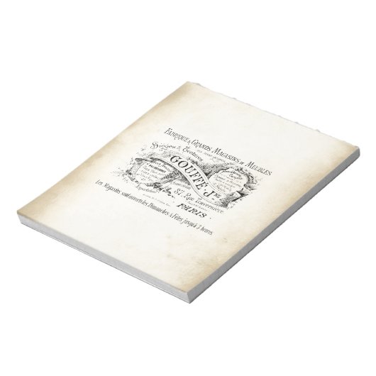 Winkelnaam van Franse afdeling Notitieblok (Linkerzijde)