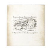 Winkelnaam van Franse afdeling Notitieblok (Voorkant)