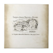 Winkelnaam van Franse afdeling Tegeltje (Voorkant)