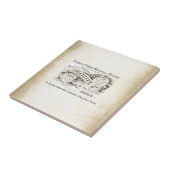 Winkelnaam van Franse afdeling Tegeltje (Zijkant)