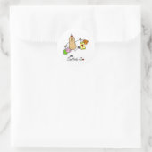 Winkelnoot Ronde Sticker (Tas)