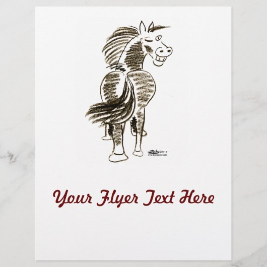 Winkelpaard goed luck! flyer (Voorkant)