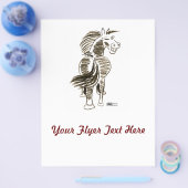 Winkelpaard goed luck! flyer (Enkel)