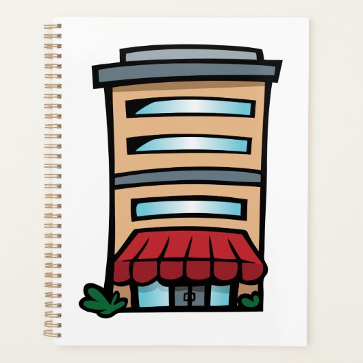 Winkelpand en kantoorgebouw planner (Voorkant)