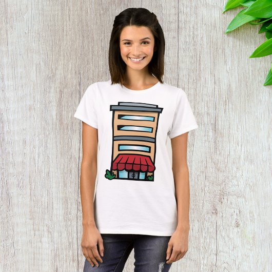 Winkelpand en kantoorgebouw t-shirt