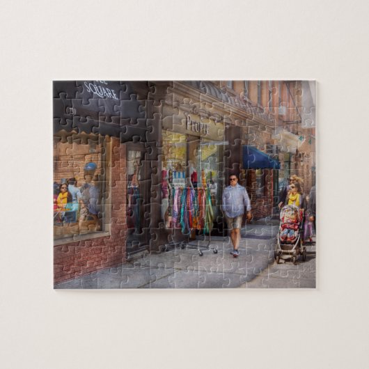 Winkelpand - Hoboken, NJ - Mensen Legpuzzel (Horizontaal)