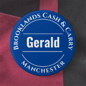 Winkelpersoneel of Button-badge voor winkelpersone Ronde Button 7,6 Cm