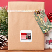 Winkelplein winkelwinkel, ticker vierkante sticker