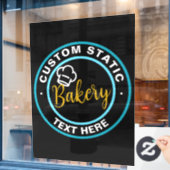 Winkelpui statische kleving heldere sticker of Bak (Cafe Raam)