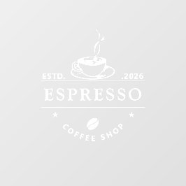 Winkelpui statische kleving heldere sticker of caf