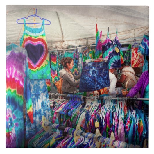 Winkelpui - Tie Dye is terug Tegeltje (Voorkant)