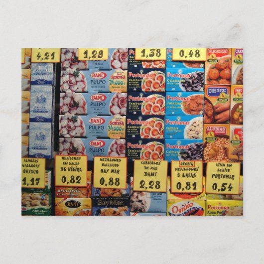 Winkelraam, Barcelona, Spanje Briefkaart (Voorkant)