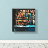 Winkelraam Canvas Afdruk (Insitu (Houten vloer))