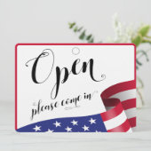 Winkelraam Glasdeur Hangend Open & Gesloten Bord (Staand voorkant)