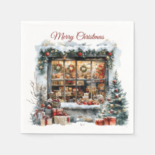Winkelraam Kerstwinkel Servet