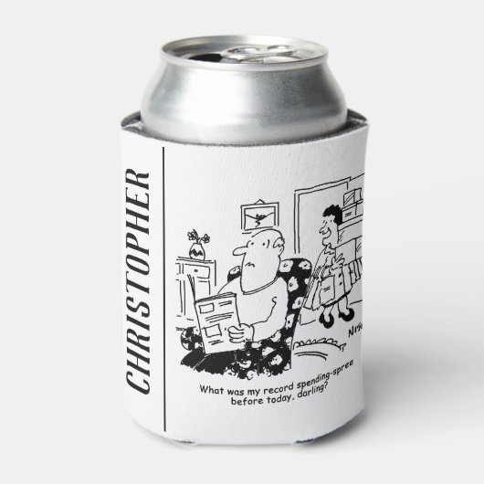 Winkelreis. Record uitgaven. Overbesteding bij win Blikjeskoeler (Blikje Voorkant)