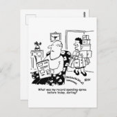 Winkelreis. Record uitgaven. Overbesteding bij win Briefkaart (Voorkant / Achterkant)