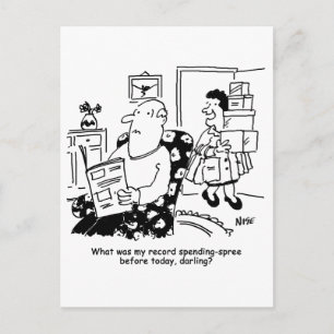 Winkelreis. Record uitgaven. Overbesteding bij win Briefkaart