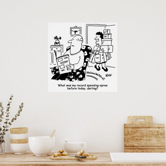 Winkelreis. Record uitgaven. Overbesteding bij win Poster (Keuken)